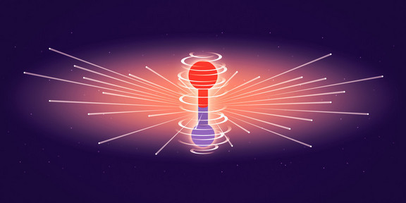 Symbolic image: Quantum mechanical electron oscillations in molecules