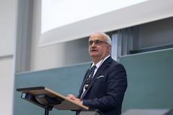 Prof. Manfred Bayer Portrait of Manfred Bayer during his speech