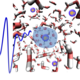 Figure showing how THz fields induce tunneling ionization in liquid water