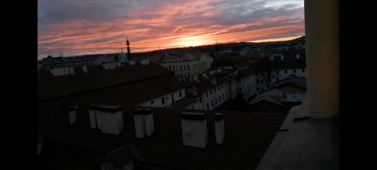 Aufnahme von Prag bei Sonnenuntergang
