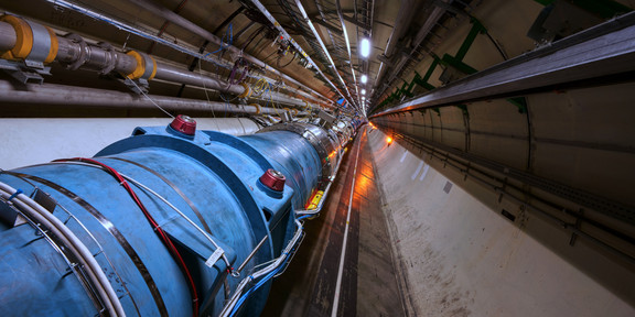 Image of the LHC tunnel