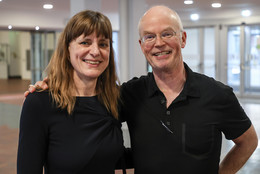 Portrait of Katja Ickstadt and Stefan Turek