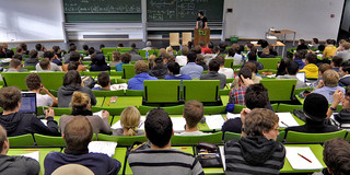 lecture hall with a lot of students